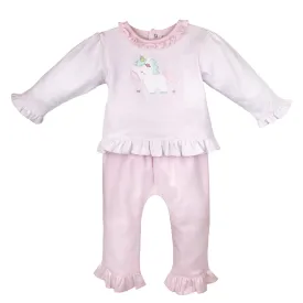 2 Piece Girls Unicorn Top & Pants