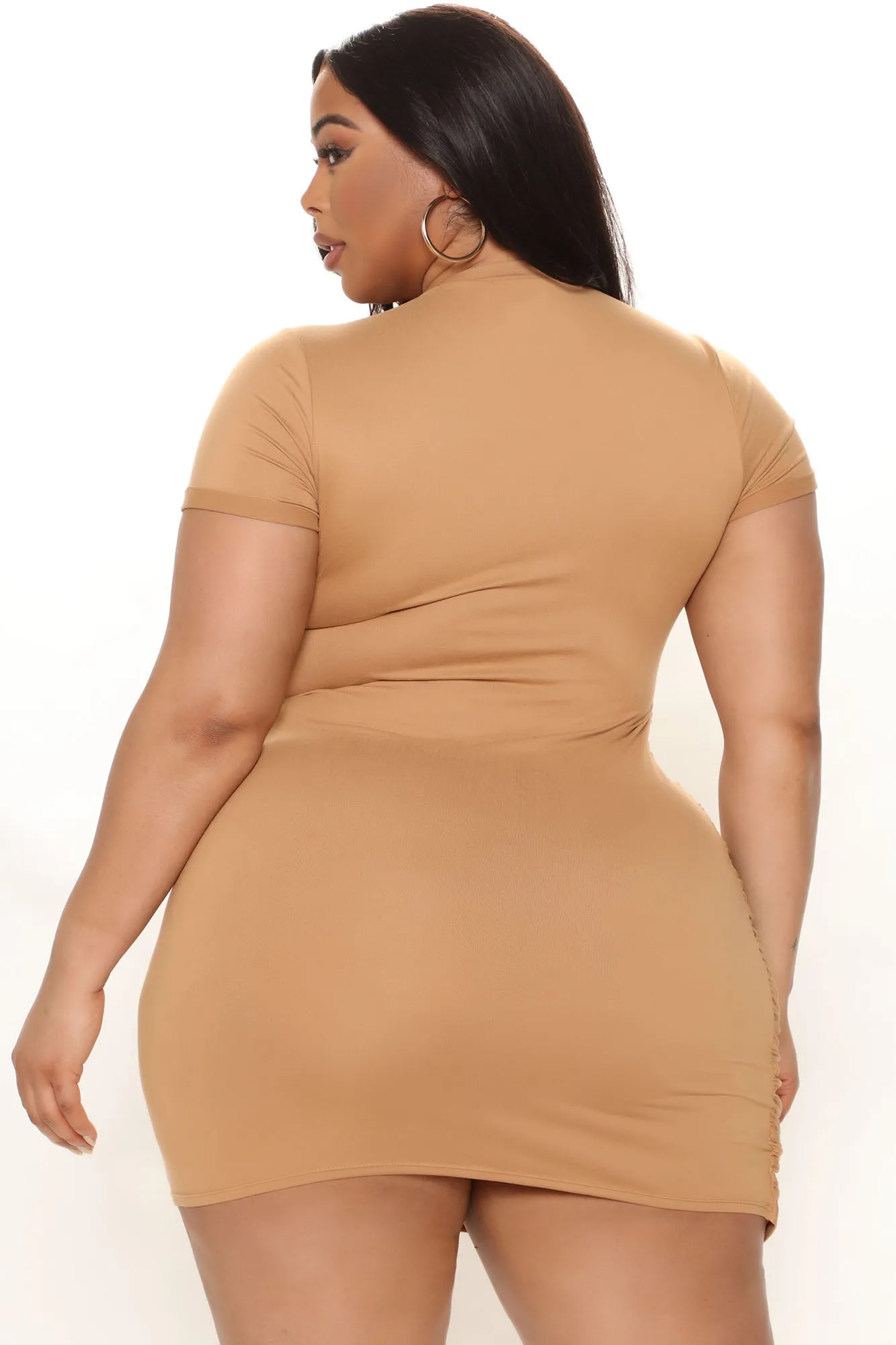 Addicted To Ya Mini Dress - Camel