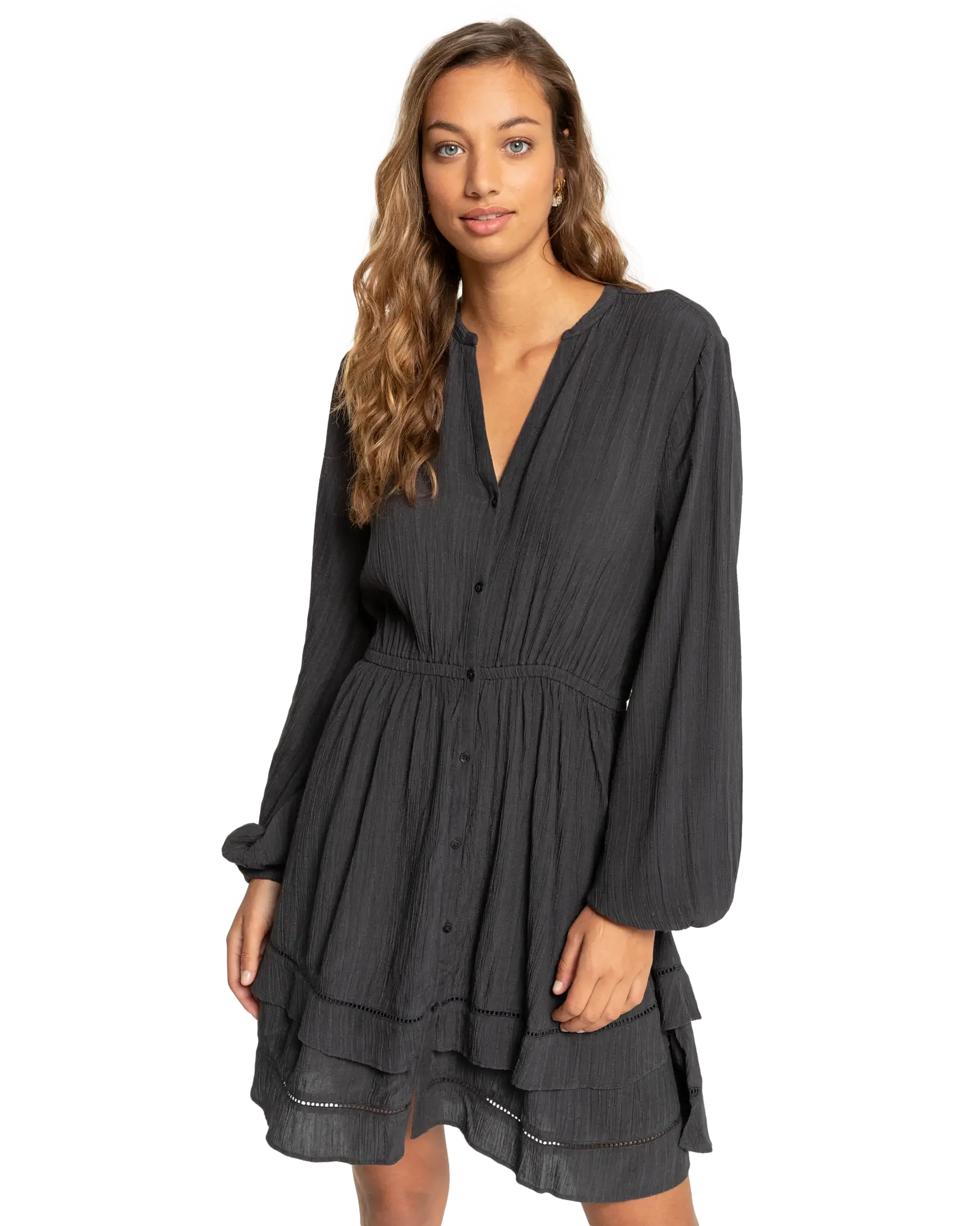Black Bird Dress in Off Black