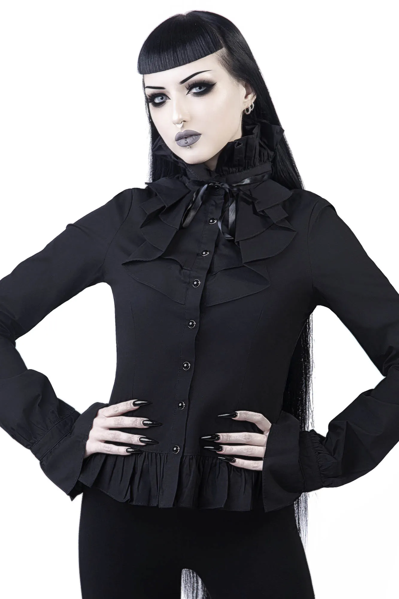 Delia Ruffle Shirt