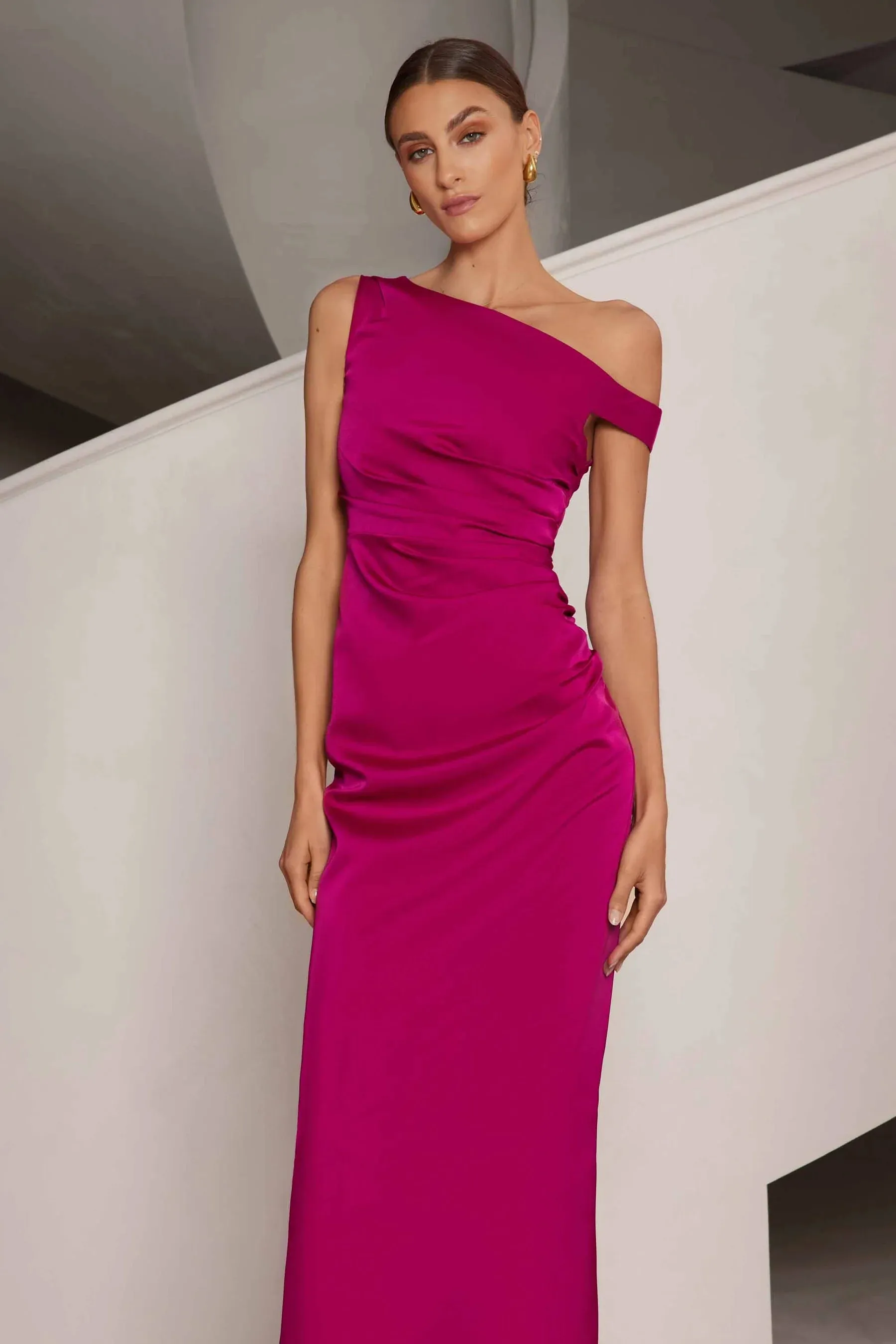 Elle Zeitoune Kaira Dress - Mulberry Pink