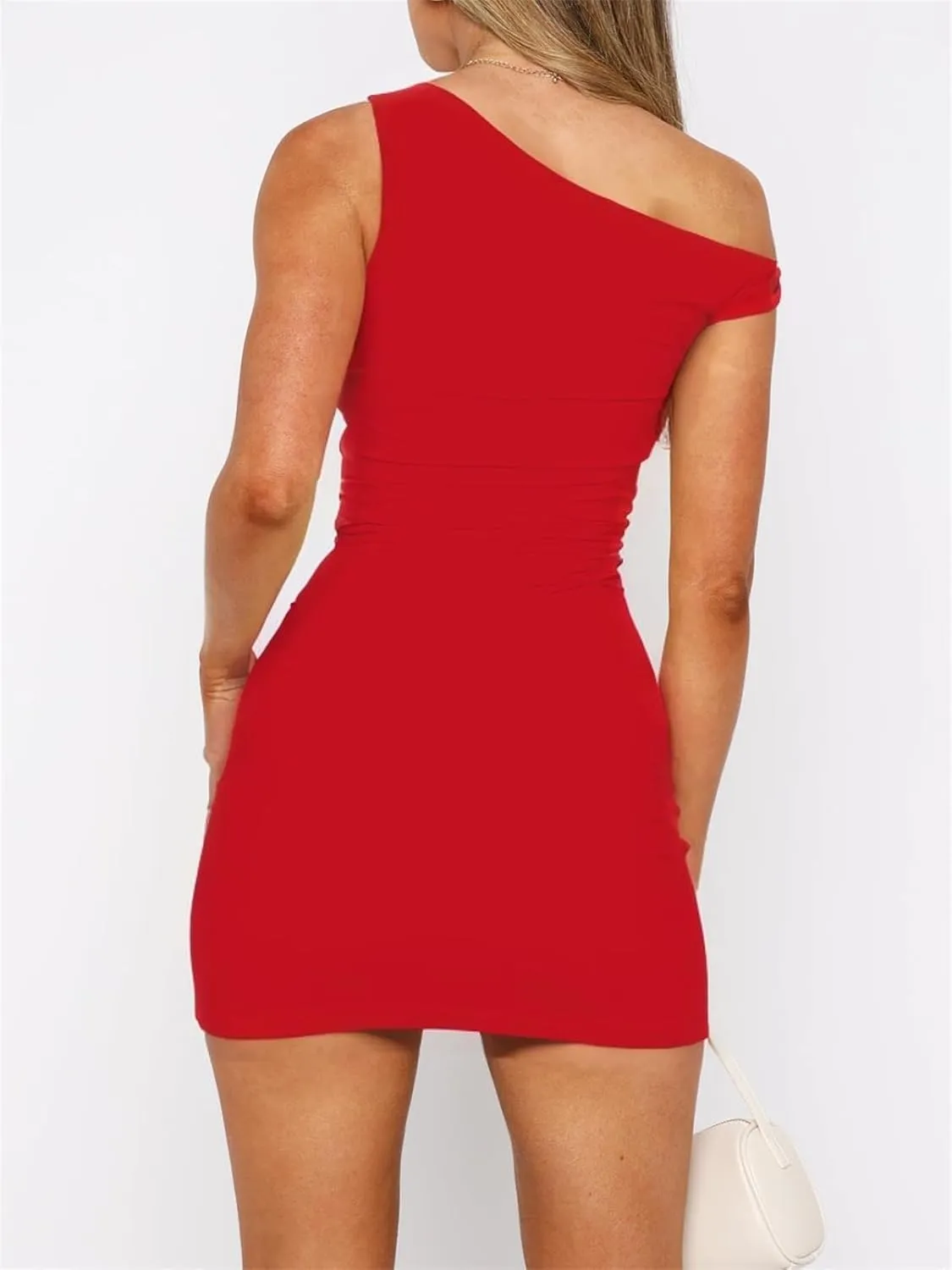 ForeFair Womens Off The Shoulder Summer Mini Dresses Sexy Sleeveless Bodycon Club Party Fashion Outfits