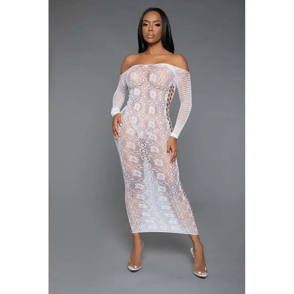 Late Last Night Night Dress - White