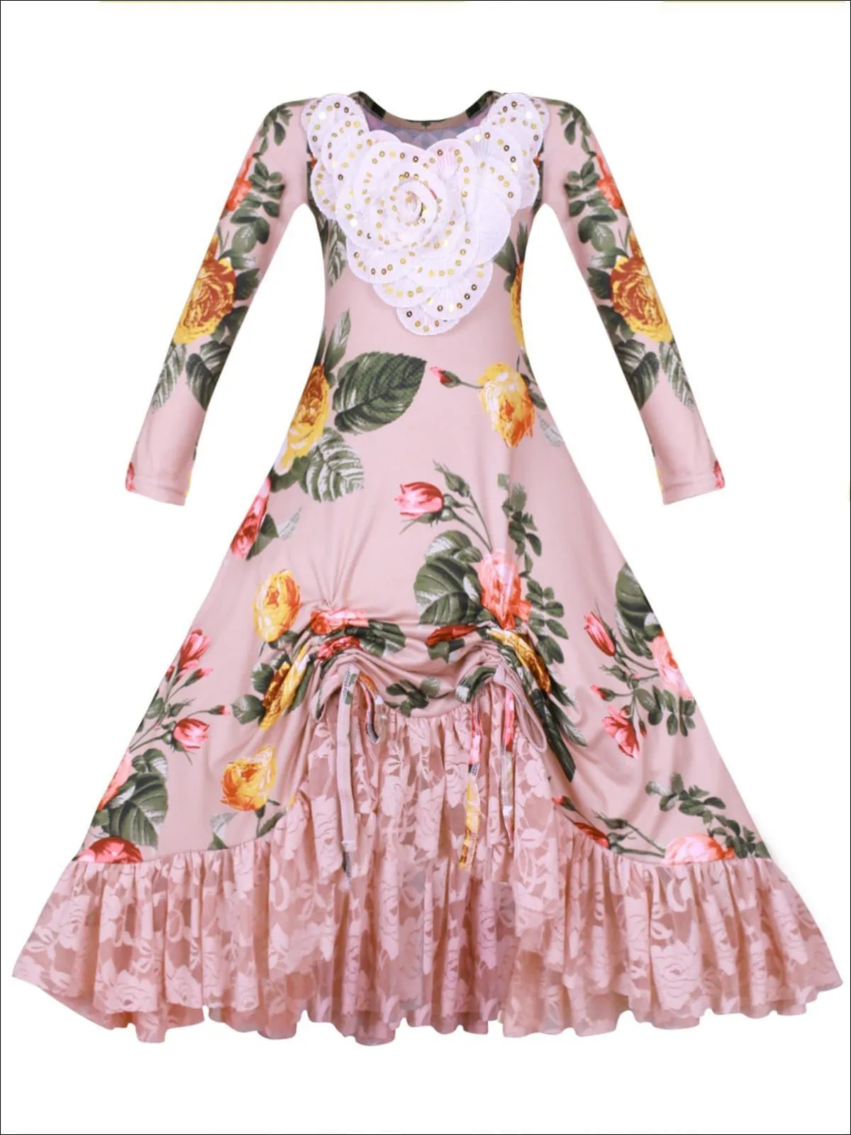 Ready To Dance Hi-Lo Drawstring Dress