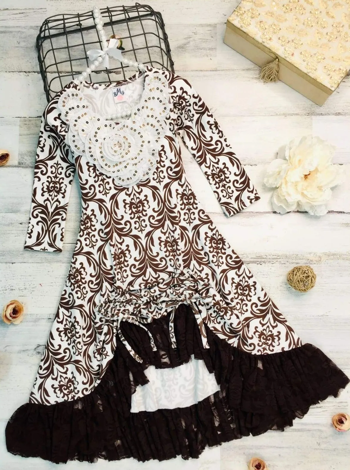 Ready To Dance Hi-Lo Drawstring Dress