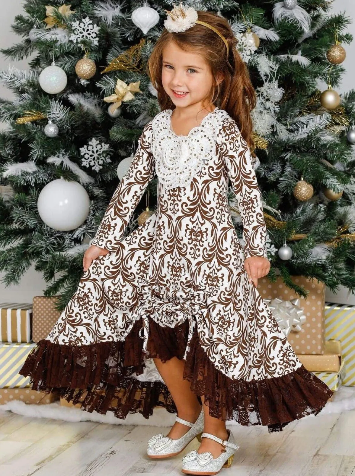 Ready To Dance Hi-Lo Drawstring Dress