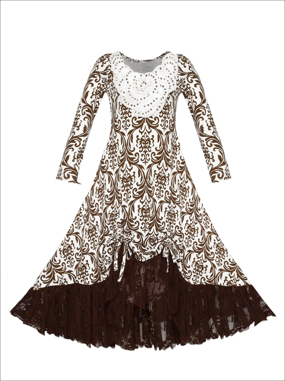 Ready To Dance Hi-Lo Drawstring Dress
