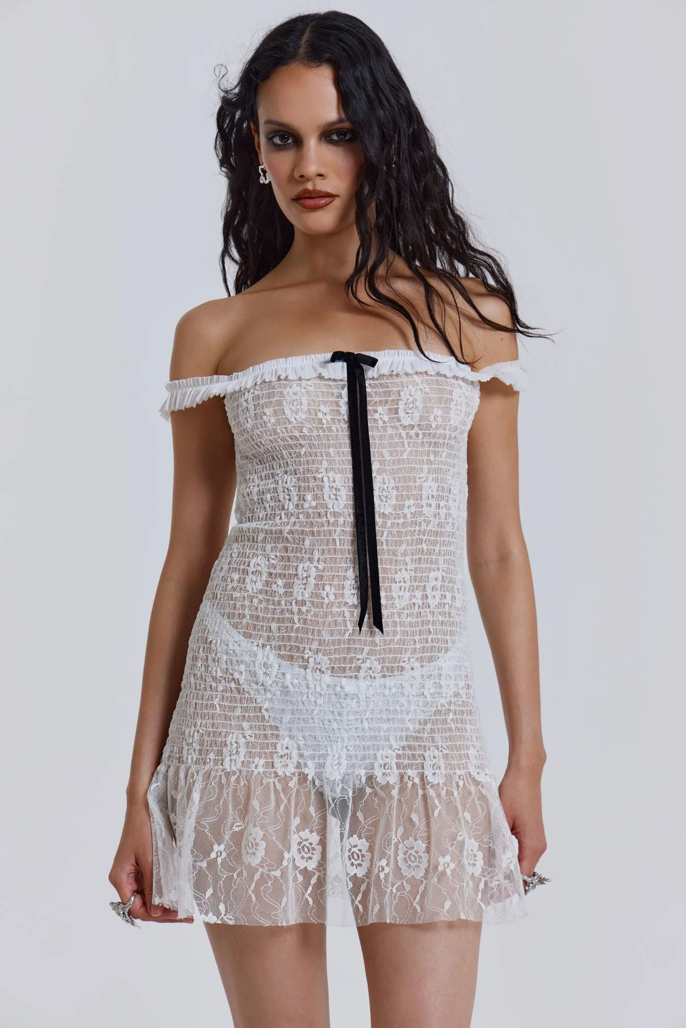 Rita Mini Dress in White