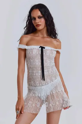 Rita Mini Dress in White