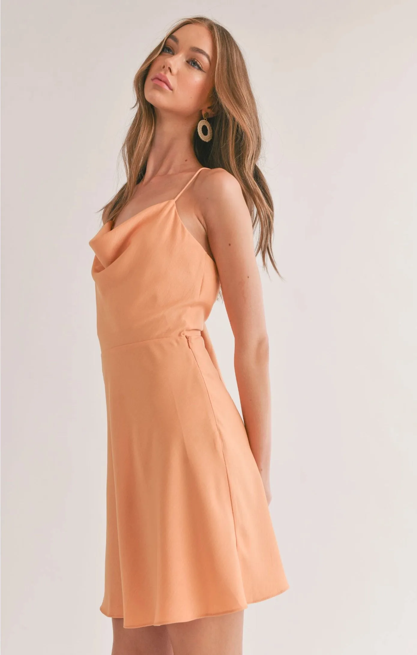 Sage the Label Jess Cowl Tieback Mini Dress