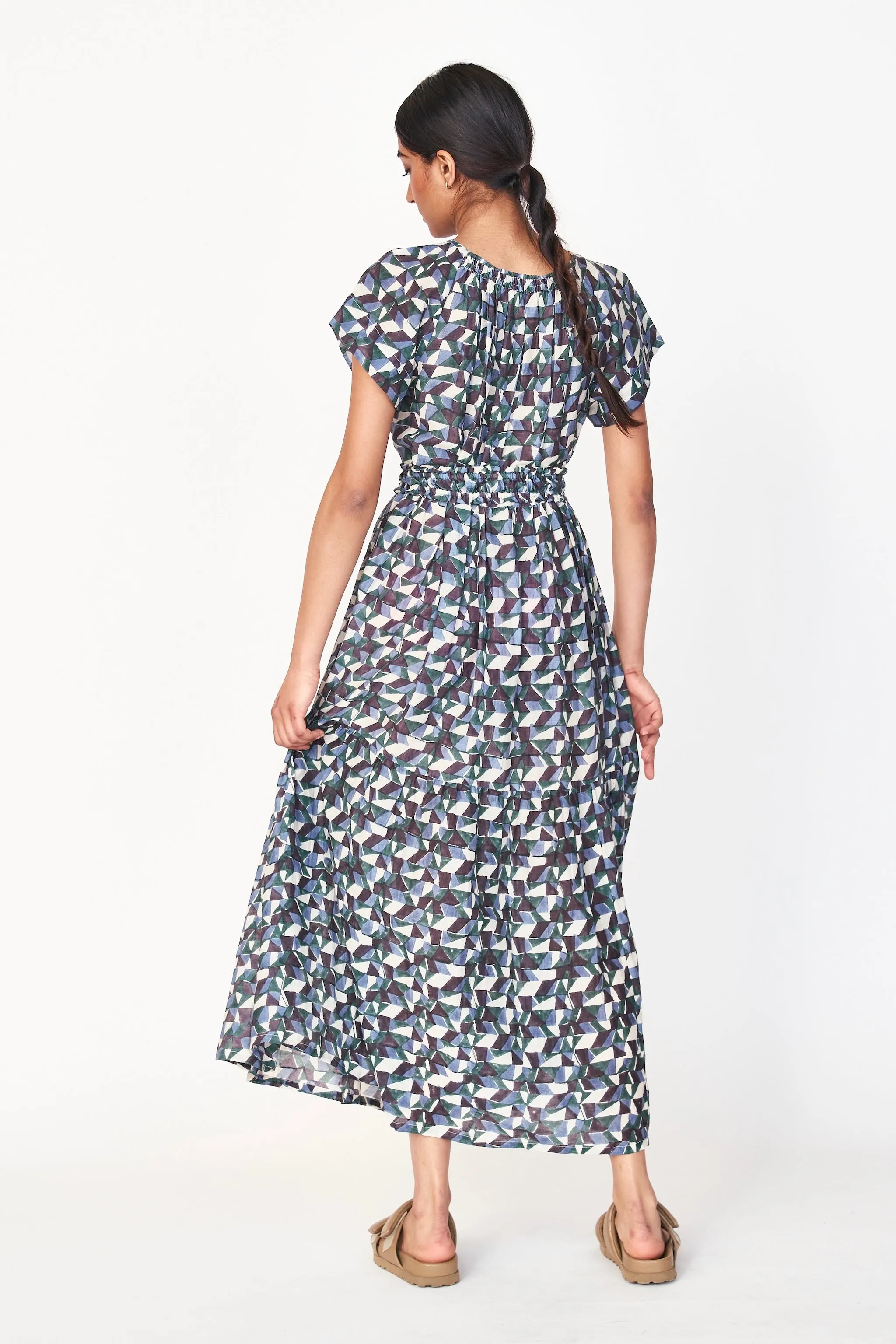 Vienna Maxi Dress in Seaglass in Aegean