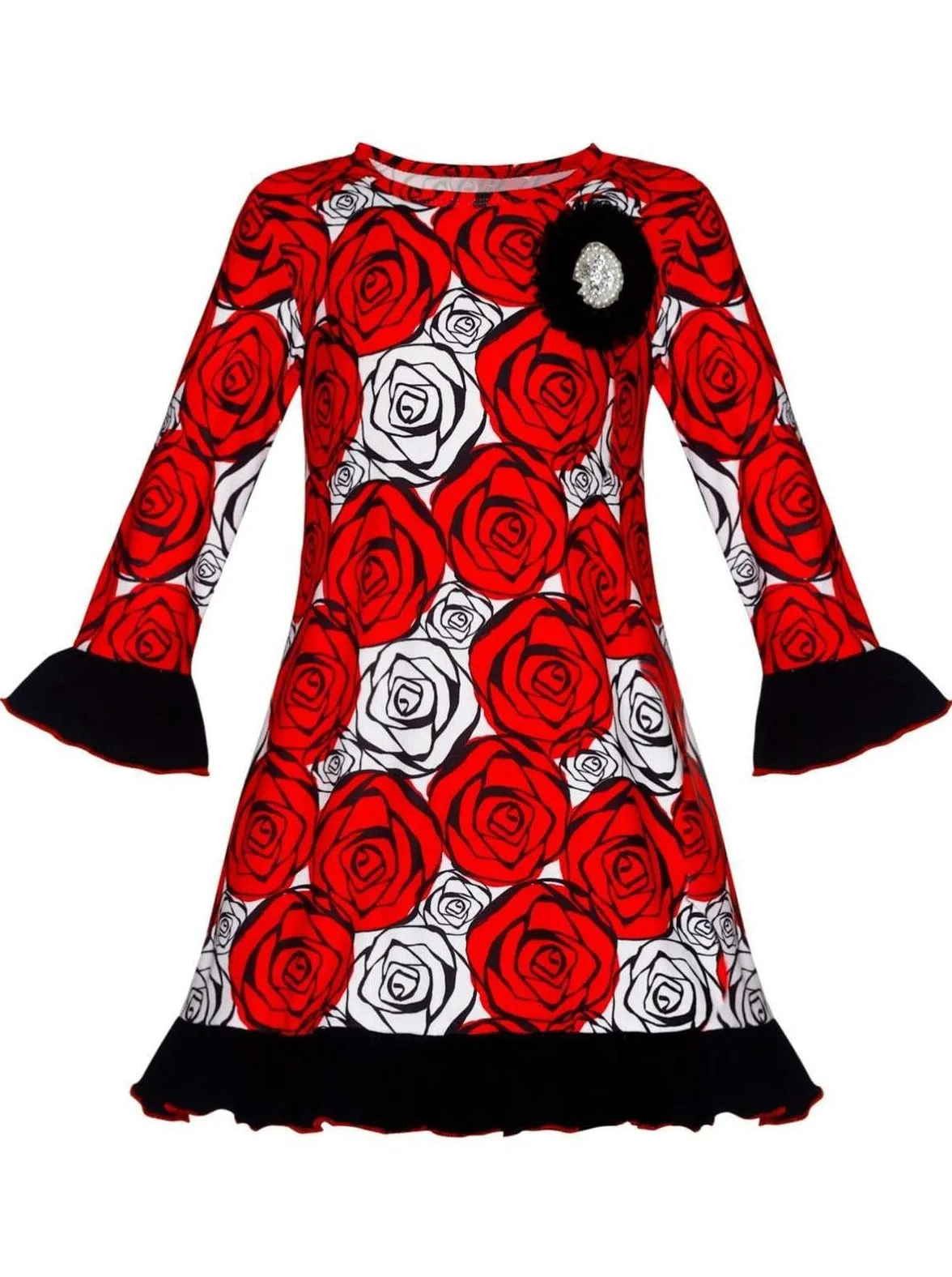 Where The Rose Grows A-Line Dress